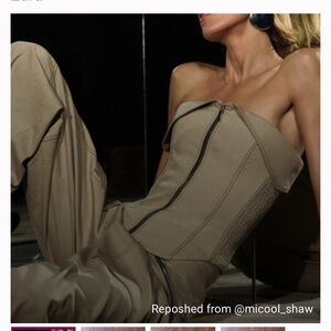 ZARA CORSET STYLE TOP